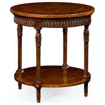 Napoleon III Style Round Side Table With Fine Inlay