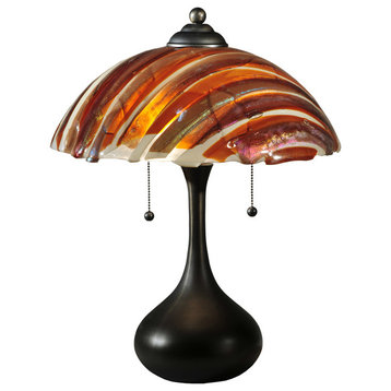 21H Metro Fusion Marina Glass Table Lamp