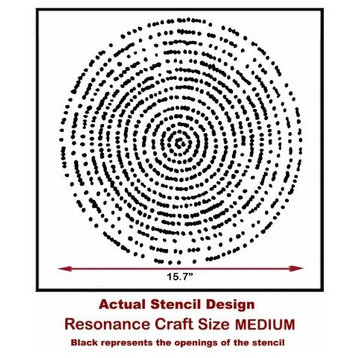Resonance Craft Stencil, Reusable Stencils For DIY Home Decor, Medium