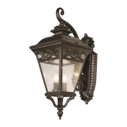 Trans Globe Lighting - Trans Globe Lighting 50511BK Black 2 Light Outdoor Medium Wall Sconce - Outdoor Wall Lights And Sconces