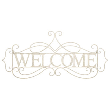Metal Cutout Welcome Decorative Wall Sign 3D Word Art Home Accent Decor