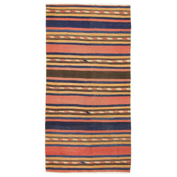 Persian Kilim Fars Azerbaijan Antique 10'6"x5'3" Hand Woven Oriental Rug