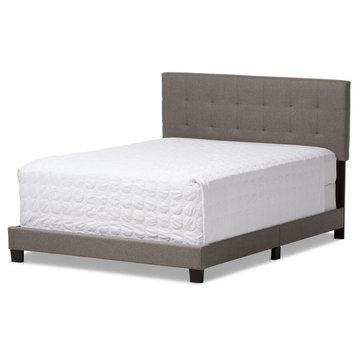 Brookfield Fabric Upholstered Grid-Tufting Bed, Full