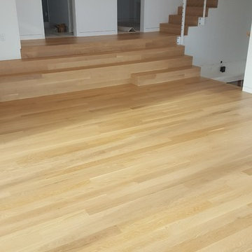 Custom White Oak Floors and Stairs