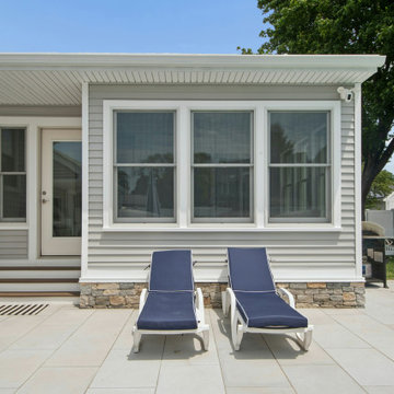 Front porch, sunroom, new siding and pool patio