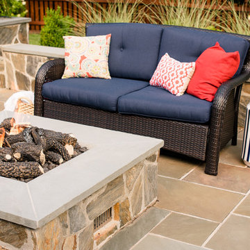 Variegated Bluestone Backyard Retreat in Glen Allen