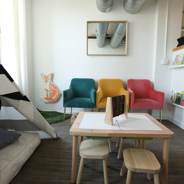 Scandinavian Kids Play Room in St. Louis