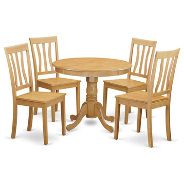 5 Pc Small Kitchen Table And Chairs Set -Breakfast Nook And 4 Kitchen Chairs