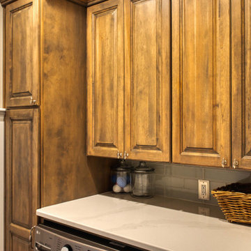 Earthy and Warm Lorton Kitchen and Basement