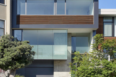 Example of a minimalist exterior home design in San Francisco