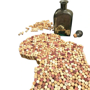 Africa Wine Cork Map