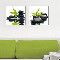 Platin Art's Deco Glass Wall Decor- Reflections - Set of 2 - Wallpaper