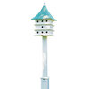 Lazy Hill Farm Designs Ultimate Martin Bird House with Blue Verde Copper Roof