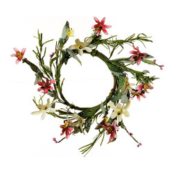 Shea's Wildflower - 4.5" Tweedia Ring - Wreaths And Garlands