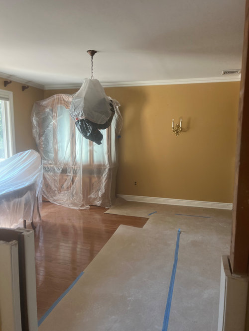 Removing half a wall in dining room