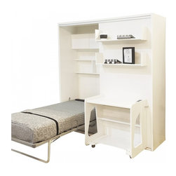 Studio 5 Twin Wall bed system with desk - Kids Beds