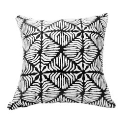 Ethel black and white throw pillow - Decorative Pillows