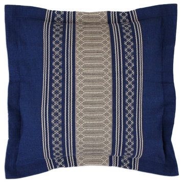 NOVICA Royal Blue Temptation And Zapotec Cotton Cushion Cover