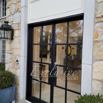 Riva Steel Double Square 8 Lite Door New York Project