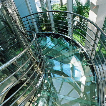 Glass Staircases, treads, landings