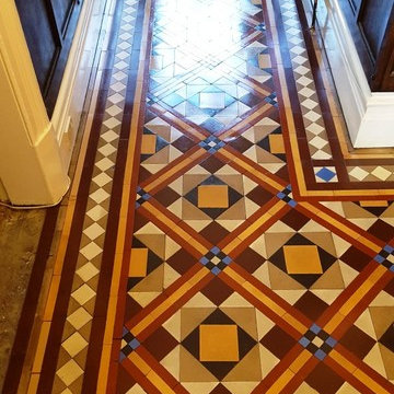 Restoring the Colour and Appearance of a Victorian Tiled Hallway in Hebden