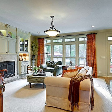Living Room With Fireplace