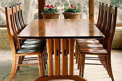 Mitchell Trestle Table in Cherry