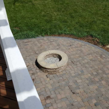 Deck, Pergola and Patio with Fire Pit in Troy, OH