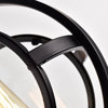 CHLOE Lighting CHRISTINE Transitional 1-Light Black/Burnished Brass Mini Pendant