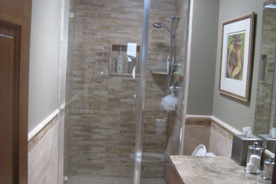 ミネアポリスにあるエクレクティックスタイルのおしゃれな浴室の写真
