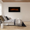 Wall-Mounted Electric Fireplace LED Flame Electric Heater With Bottom Vents