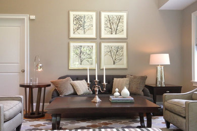 Living room - living room idea in Boston
