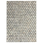 Exquisite Rugs - Natural Hide Cowhide Ivory/Silver Area Rug, 8'x11' - Our natural hide collection brings a sense of warmth and comfort with a modern flair to any room. Each rug is meticulously handcrafted from premium hair-on cowhide. Make a statement with clean lines and rich texture. Due to the nature of this handmade product, there will be a light side and a darkside, rotating the rug 180 degrees. There is also up to+/- 6 inches variance in size.