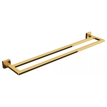 Dado 61212 Double Towel Bar in Polished Gold