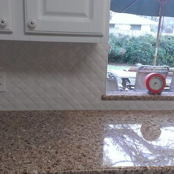 KITCHEN - Backsplash - Porcelanosa Prisma Nacar Large Panel Tile