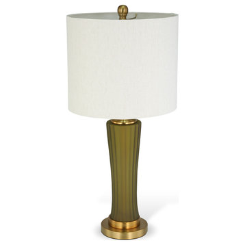 Camila 26" Green Glass Table Lamp