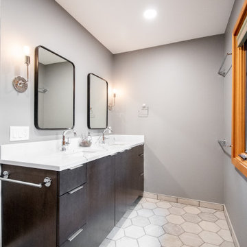 Modern Master Bathroom With Walk In Shower