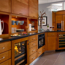 flat kitchen cabinets