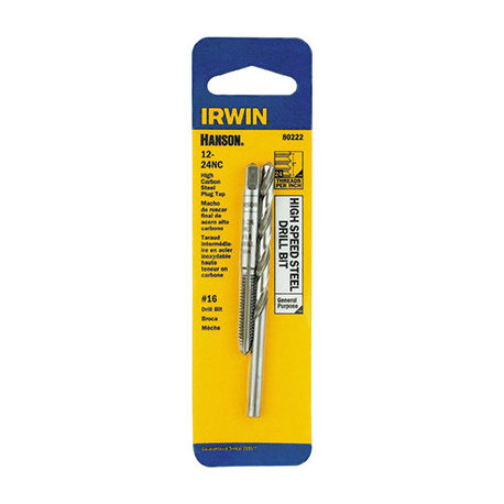 Irwin Tools 80222 Hanson® 12-24 NC Tap And #16 Drill Bit