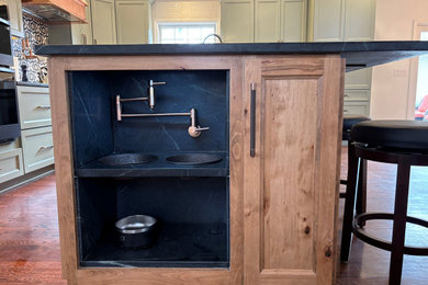 Example of a country kitchen design in Other