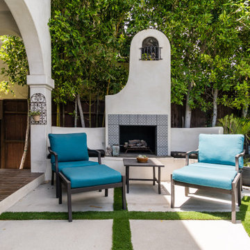 West Hollywood Spanish-Style Pool House Transformation