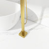 Single Handle Floor Mounted Clawfoot Tub Faucet, Gold