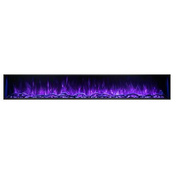 Modern Flames 96″ Linear Landscape Pro Slim Electric Fireplace – LPS-9614