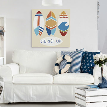 "Surf ’s Up! I" Painting Print on Wrapped Canvas