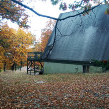 Eddy's new A-frame house