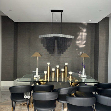 Wallpaper installation Living Room in Washington