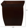 11.75" Fluted Metal Square Planter