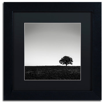'One Tree Hill' Matted Framed Canvas Art by Dave MacVicar