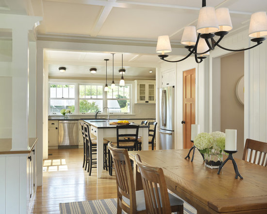houzz country kitchen lighting over table