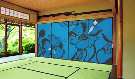 襖や簾をとりいれて、和モダンのインテリアに